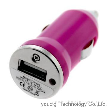 Rose  fashion  Mini USB  car charger  for e  cig